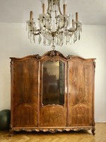 Antique furniture, baroque cabinet.