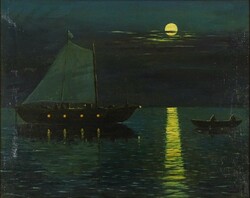 1J789 baky albert : sailing by moonlight