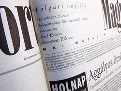 August 25, 2007 / Hungarian nation / birthday!? Original newspaper! No.: 22443