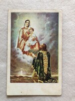 Antik képeslap  - " A Szent-korona felajánlása "