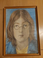 John Lennon portré, grafitrajz, nagy...