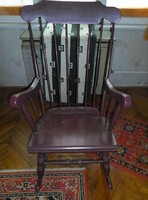 Retro wooden rocking chair