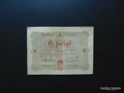 Kossuth bankó 5 forint 1848 piros betű