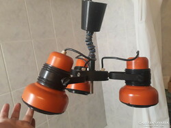 Retro 3-burner lamp, ceiling lamp, kitchen lamp - electrometal (?) Made in Szarvasi (?)