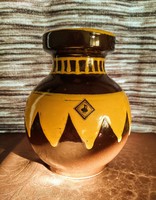 Retro ceramic vase (industrial artist hsz budapest hungary)