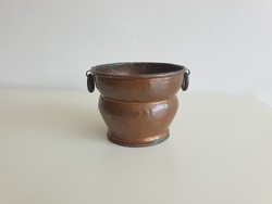 Old retro hanging copper pot flower pot hanging pot