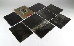 1J918 antique glass plate photography glass negative photos from the art daco bourgeois world. Amphitype 8 pcs