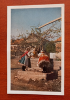 Khazarian folk radio amateur (qsl) postcard from the 1950s.