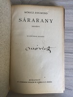 Móricz Zsigmond Sárarany aláírt könyv