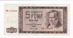 DDR Márka 5 bankjegy (KQ)