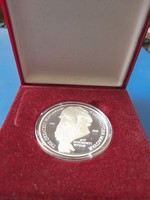 Silver medal 0.999 mkb Széchenyi memorial medal, silver medal. 31.2 Grams.