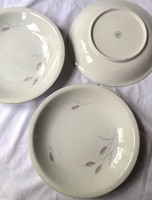 Kahla porcelain plate set with gold border