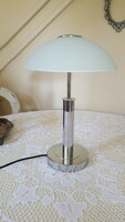 Table lamp with touch switch and milk glass cover