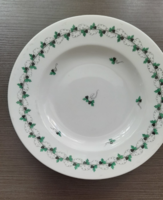 Deep plate with parsley pattern