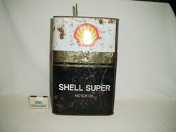 Retro shell super motor oil box, metal box - five liters