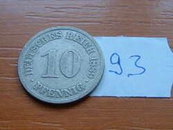 NÉMET BIRODALOM 10 PFENNIG 1889  A,  Réz-nikkel  93.