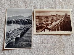 Geneva and Debrecen Post Black and White postcards