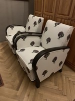 Carefully renovated art deco armchairs