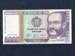 Peru 5000 inti bankjegy 1988 (id63239)