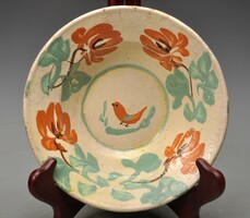 Wall plate with Transylvanian birds, from Magyarlápos, early 20th century.