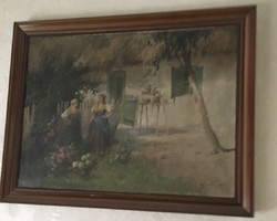 Ács Ágoston olaj festmény