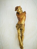 Antique body, carved Jesus Christ, gilded, 1800s