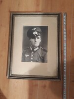 Il.Vh large-scale photo of a Nazi military officer, framed