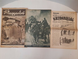 Old military newspapers 3 pieces of Hungarian military newspaper Sunday