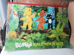 Retro 1977-es német BUMMI gyereknaptár