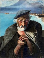 Csontváry old fisherman 1902 reproduction canvas print sailor sailor male portrait, also on blinds!
