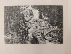 Tátra, Tarpataki vízesés, Ó-Tátrafüred Grand Hotel képeslapja 1913
