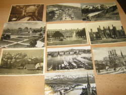 10 postcards from Western Europe, 1950s