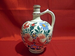 Bélapátfalvi floral ceramic pitcher 22 cm high