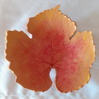 Őszi levél kerámia kínáló