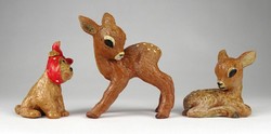 1K109 old hand-painted earthenware animal games animal figurines