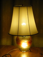 Original art deco Murano glass two burning table lamp (d.R.P.)