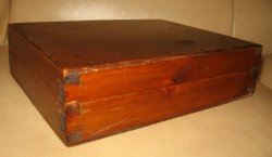 Old retro wooden box, box