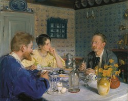 Krøyer - Reggeli - reprint
