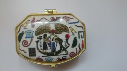 Polygon Egyptian ceramic box ceramic jewelry box