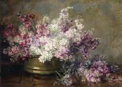 Marie egner - bowl with flowers - reprint