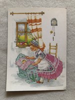 Postatiszta Húsvéti képeslap, grafikus levelezőlap - B. Lazetzky Stella grafika