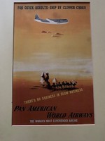 Vintage Pan Am Clipper Poster