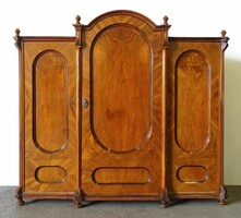 0U690 antique three-door neo-baroque wardrobe from 1868