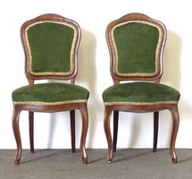 0S658 pair of antique neo-baroque chairs