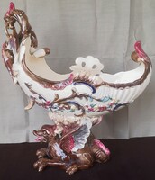 Gyönyörű sárkányos EICHWALD porcelánfajansz jardiniere – 685.