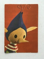 Manócska from Futrinka Street - retro, old postmarked postcard 1966., Puppet design: bródy vera