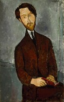 Portrait of Modigliani - Leopold Zborowski - blindfold canvas reprint
