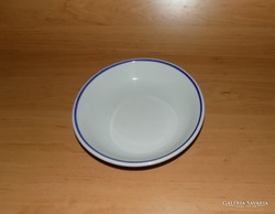 Zsolnay porcelán kék csíkos mélytányér 21 cm (2p)