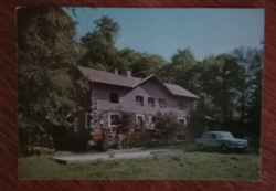 Retro postcard from the 1950s, Nógrád County (Salgó castle ruins)