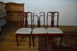 3 antique neo-baroque chairs